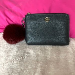 Black Tory Burch Landon Large Wristlet